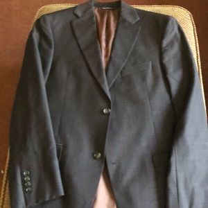 Black Brown Two Piece Suit